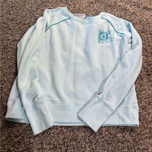 Champion Aqua Blue Athletic Sweatshirt